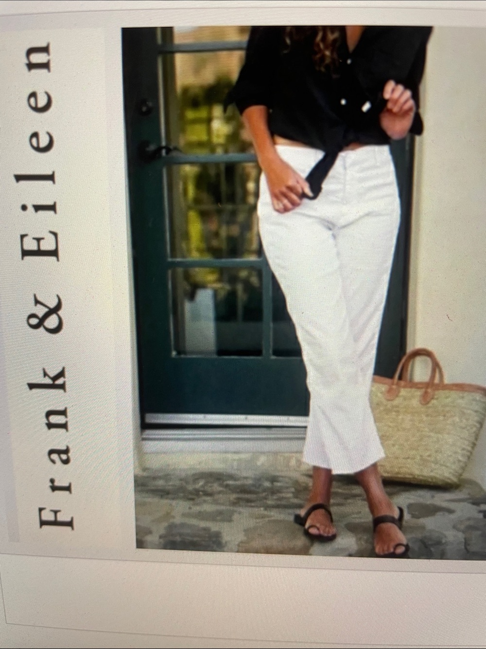 Frank & Eileen Kinsale white pant sz 10